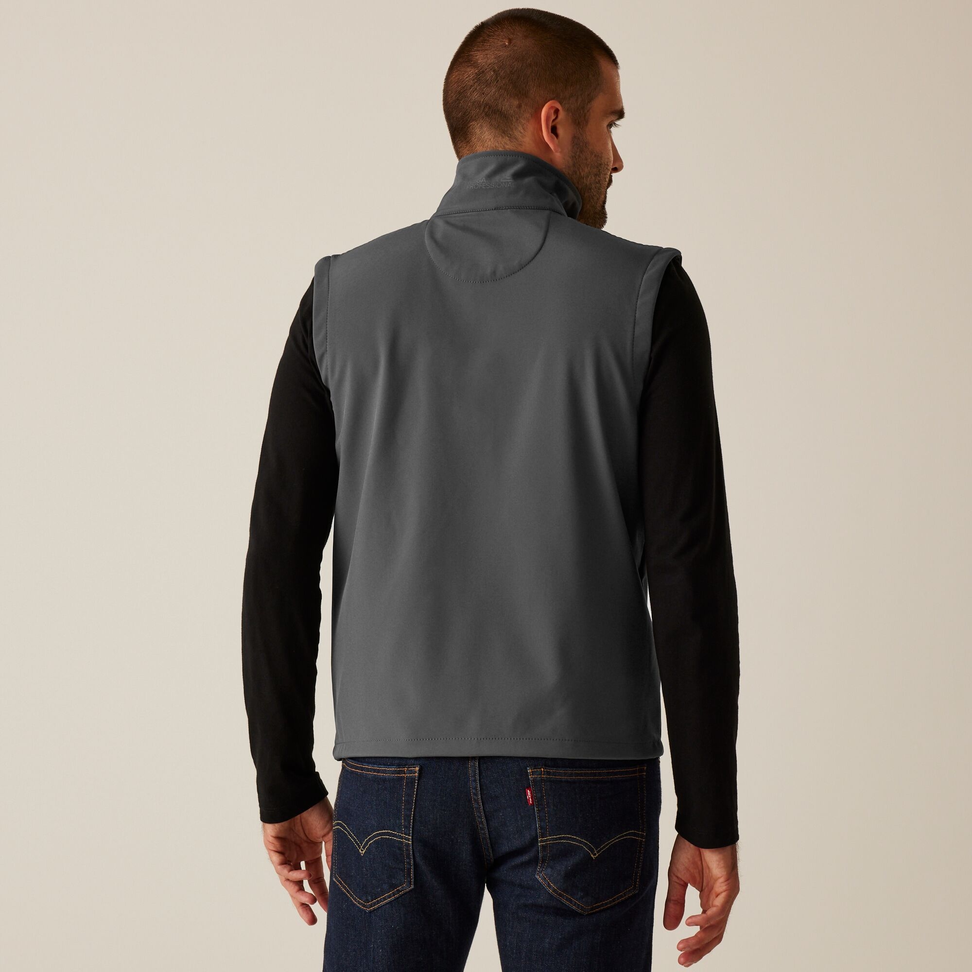 Men's Classic Printable Softshell Bodywarmer | Seal Grey