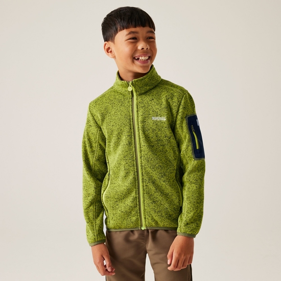 Kids' Newhill Full Zip Fleece | Grenoble Green Nephrite Green