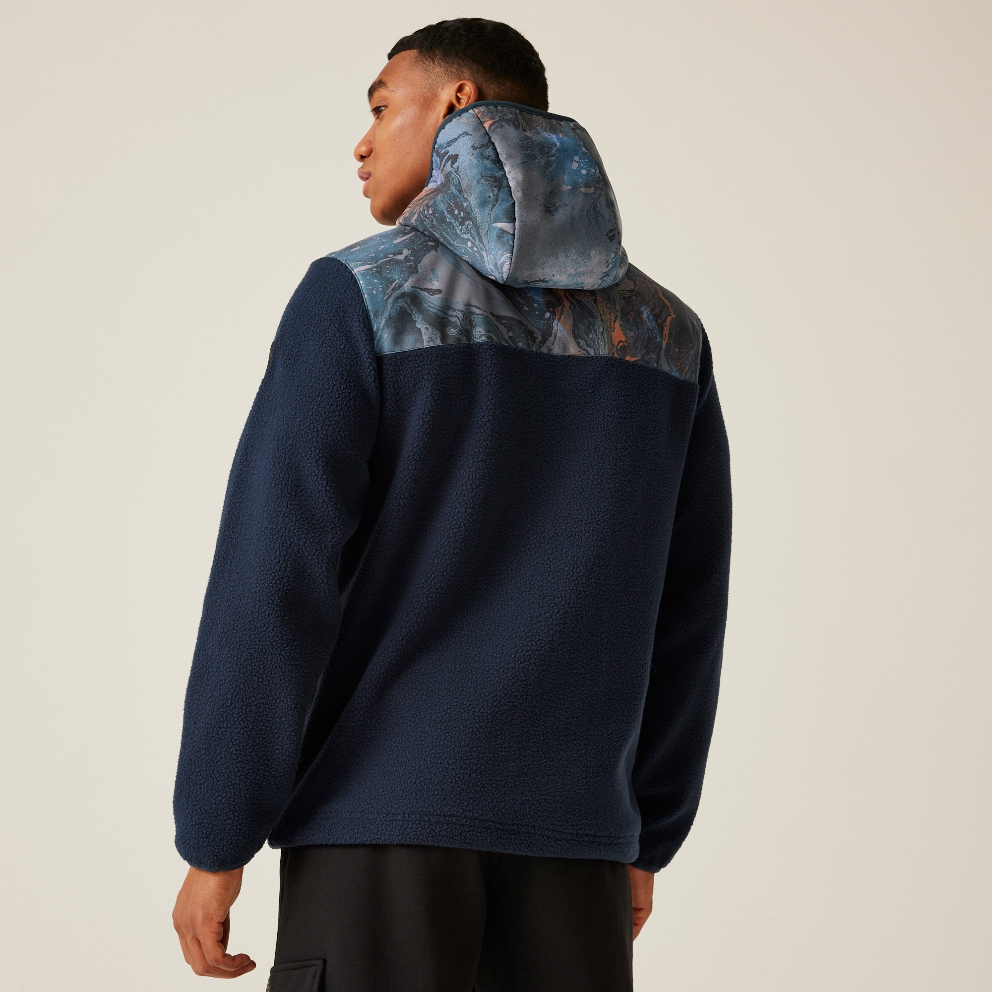 Christian Lacroix - Men's Valensoles Fleece | Navy Bain De Minuit Print