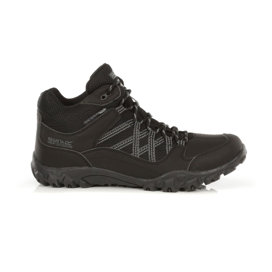 Men's Edgepoint Waterproof Mid Walking Boots | Black Granite