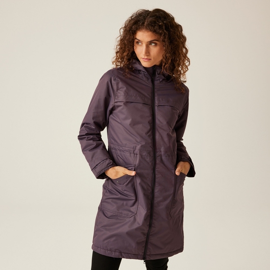 Women's Romine II Waterproof Parka Jacket | Deep Plum Black