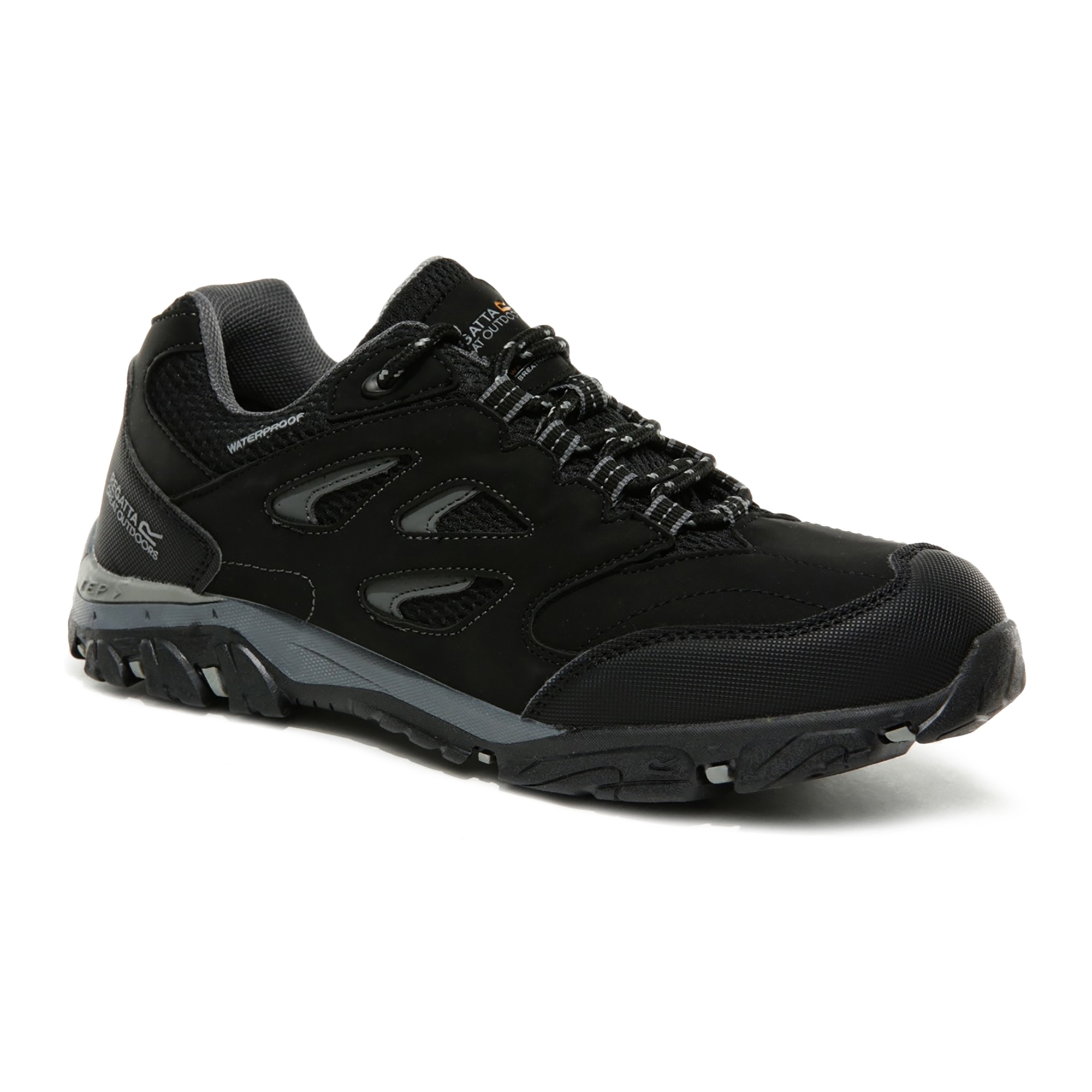 Kids' Holcombe Waterproof Low Walking Shoes | Black Granit