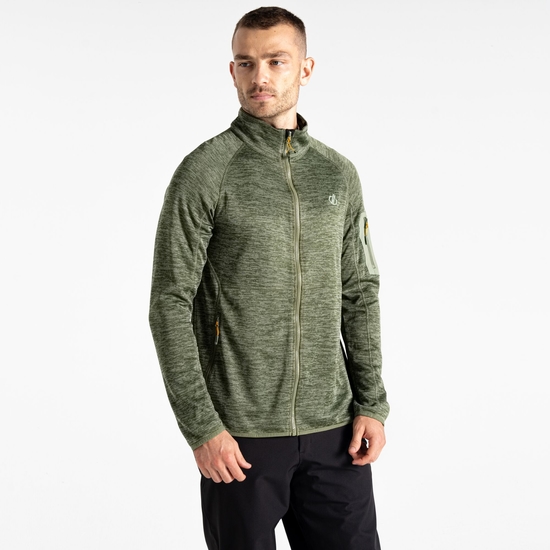 Men's Torrek Mountain Zip Through Fleece | Olivine Green