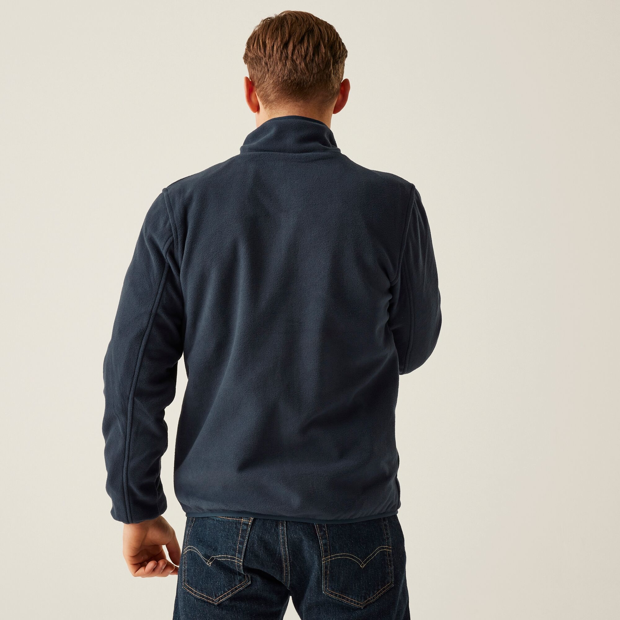 Men's Omicron III Waterproof Breathable Full Zip Fleece | Navy