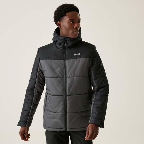 Men's Nevado VII Insulated Padded Jacket | Black Dark Grey