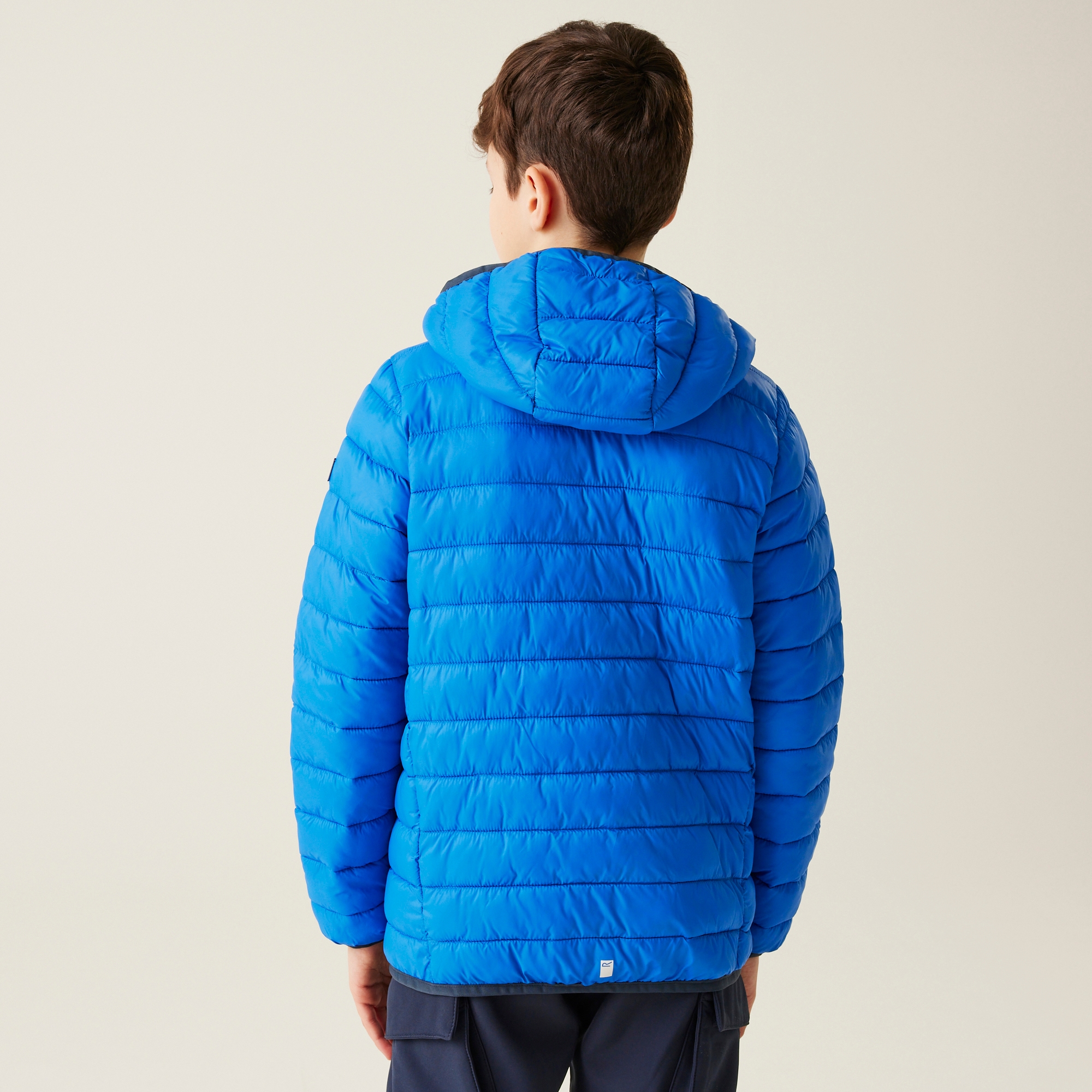 Kids' Hooded Marizion Padded Jacket | Olympian Blue Green Flash