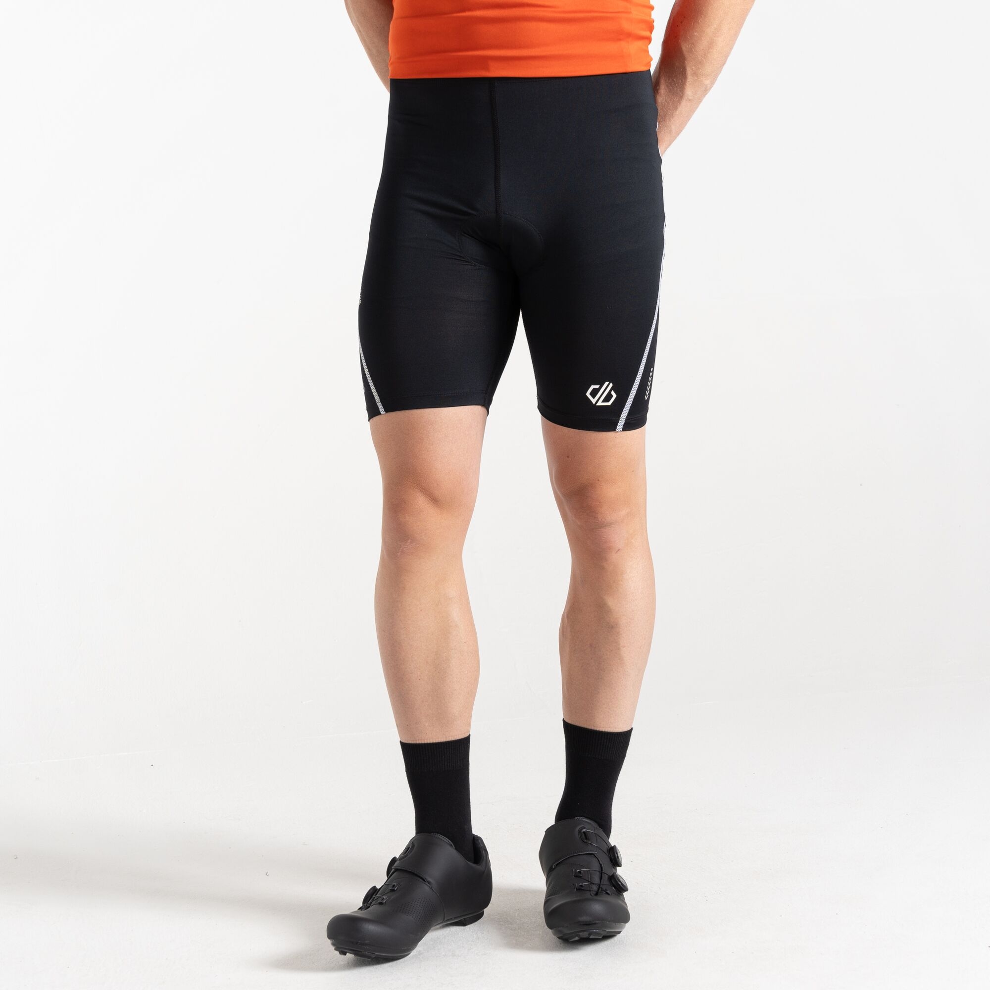 Men's Bold Reflective Cycling Shorts | Black