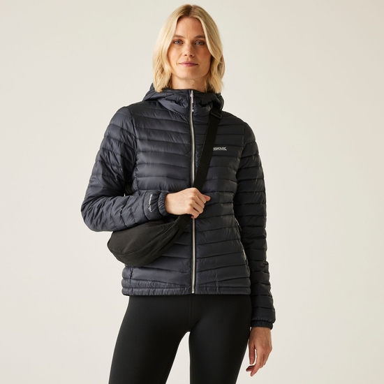 Women's Hurden Padded Jacket | Seal Grey Black