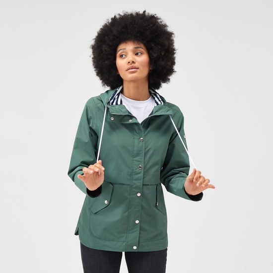 Women's Bayla Waterproof Rain Jacket | Dark Forest Green