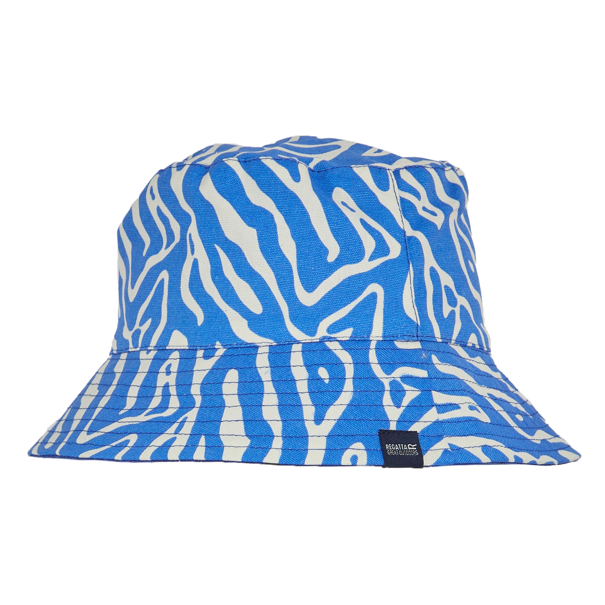 Women's Reversible Bucket Hat | Abstract Print Brightest Blue