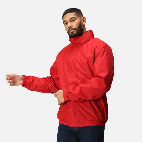 Men's Dover Fleece Lined Waterproof Insulated Bomber Jacket | Classic Red Navy