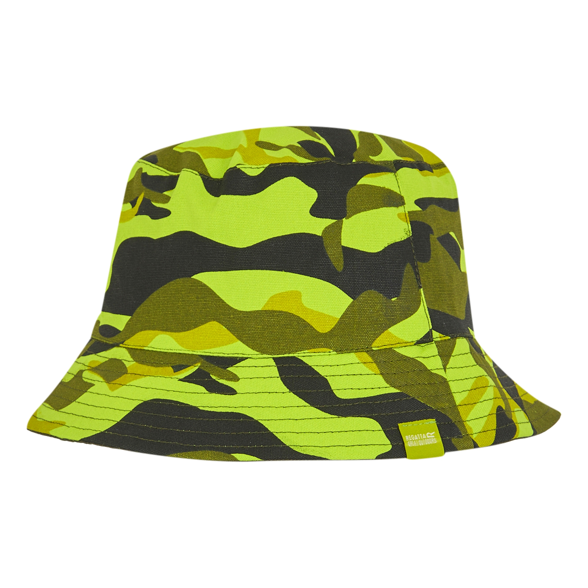 Kids' Flip Bucket Hat | Grenoble Green Camo Nephrite Green