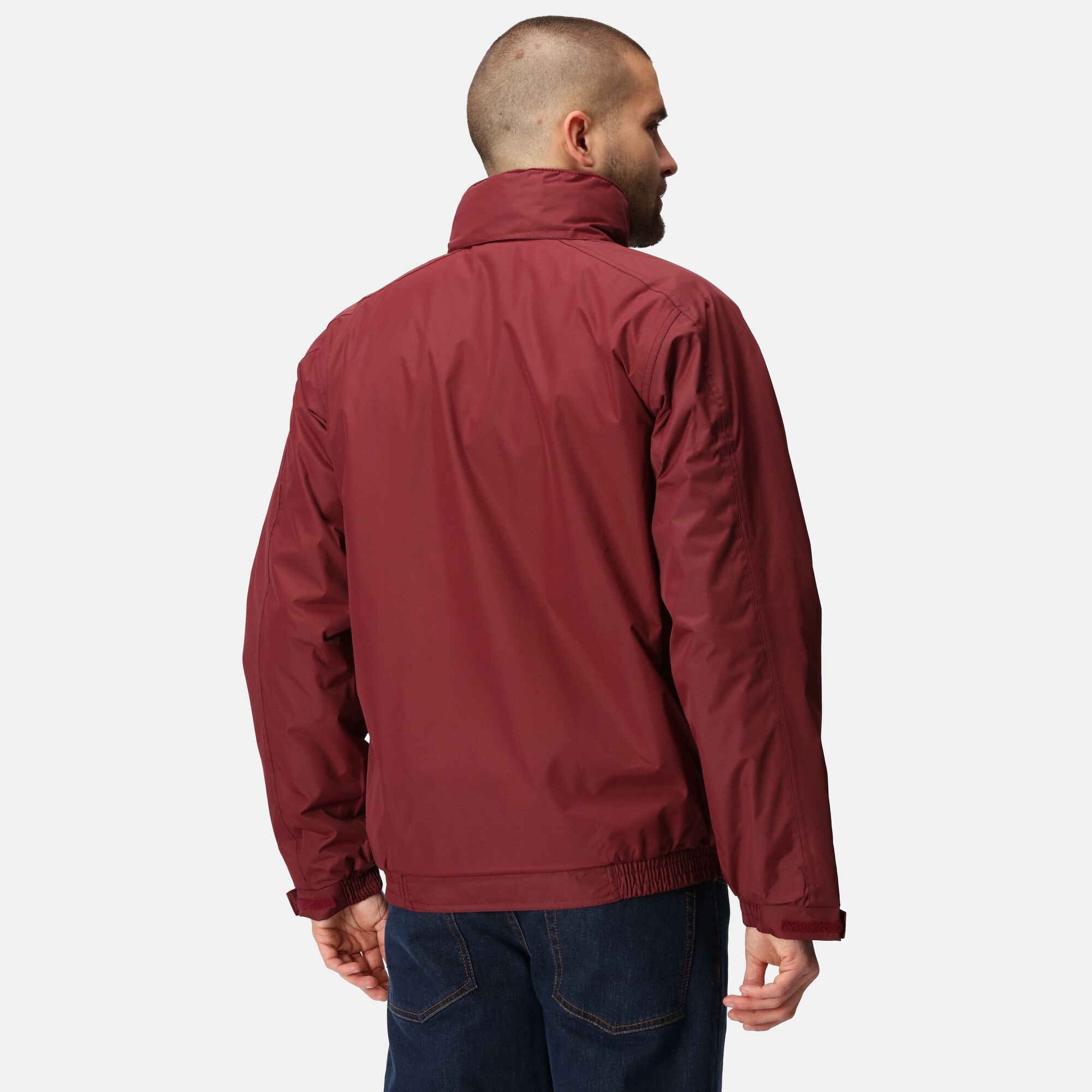 Men's Dover Fleece Lined Waterproof Insulated Bomber Jacket | Burgundy