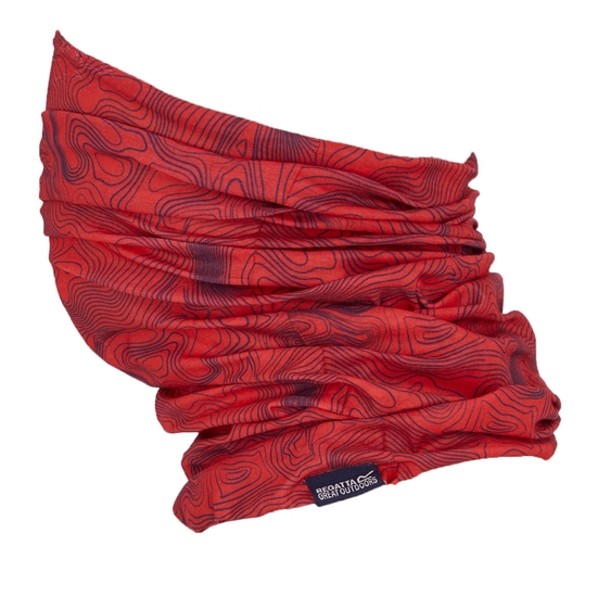 Unisex Printed II Multitube | Tangerine Tango Contour Print