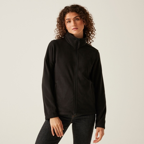 Women's Micro Lightweight Full Zip Fleece | Black