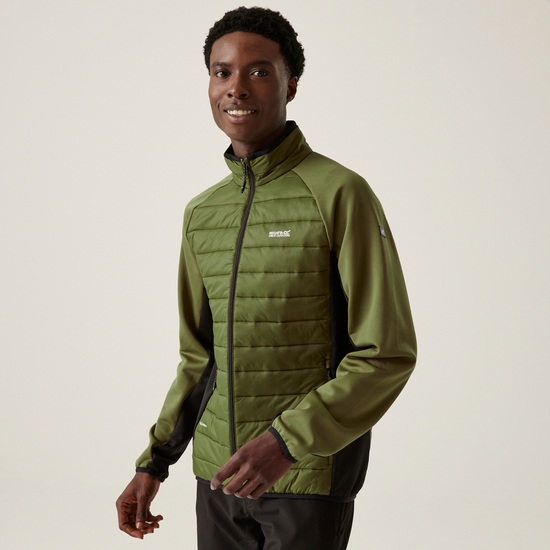 Men's Clumber IV Hybrid Jacket | Nephrite Green Black
