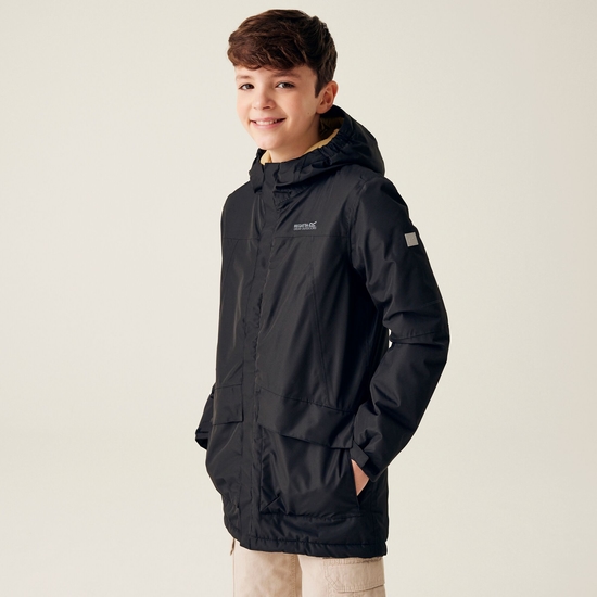Kids' Farbank Waterproof Jacket | Black Oat