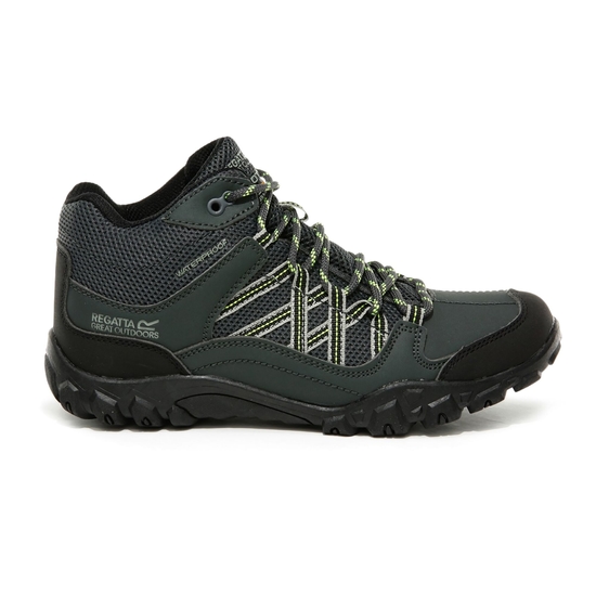 Kids' Edgepoint Waterproof Mid Walking Boots | Briar Electric Lime