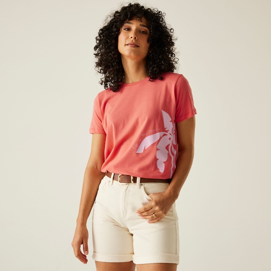 Women's Filandra VX T-Shirt | Peach Bloom Tropics