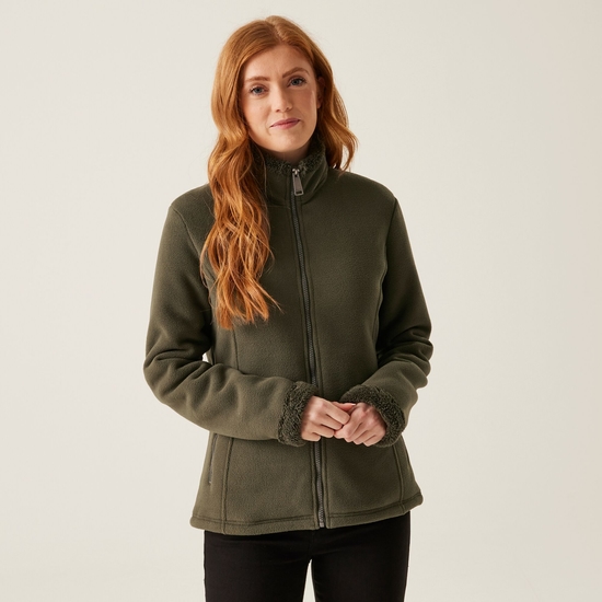 Women's Brandall Full Zip Heavyweight Fleece | Dark Khaki Dark Khaki