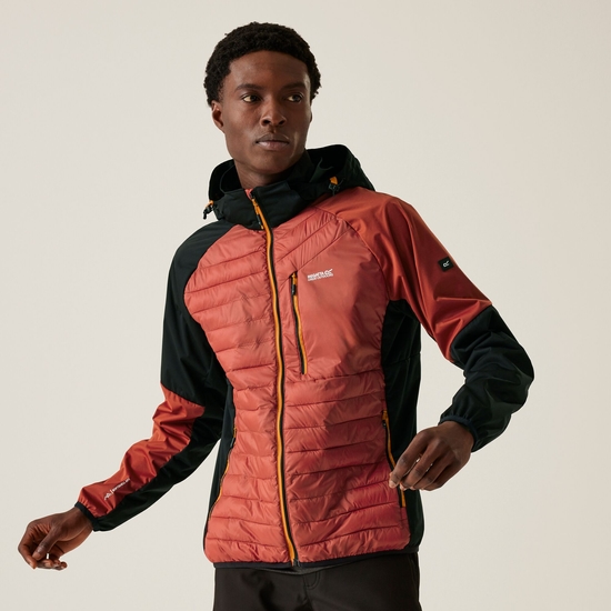 Men's Pro Hybrid Jacket | Red Ochre Black