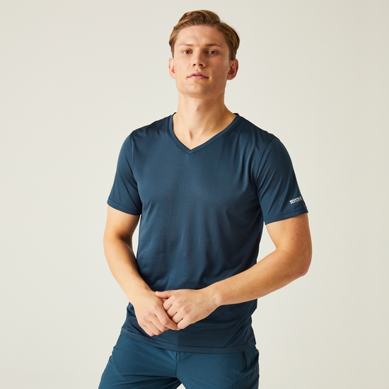 Men's Fingal V-Neck T-Shirt | Moonlight Denim