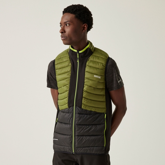Men's Leedre Hybrid Gilet | Nephrite Green Black