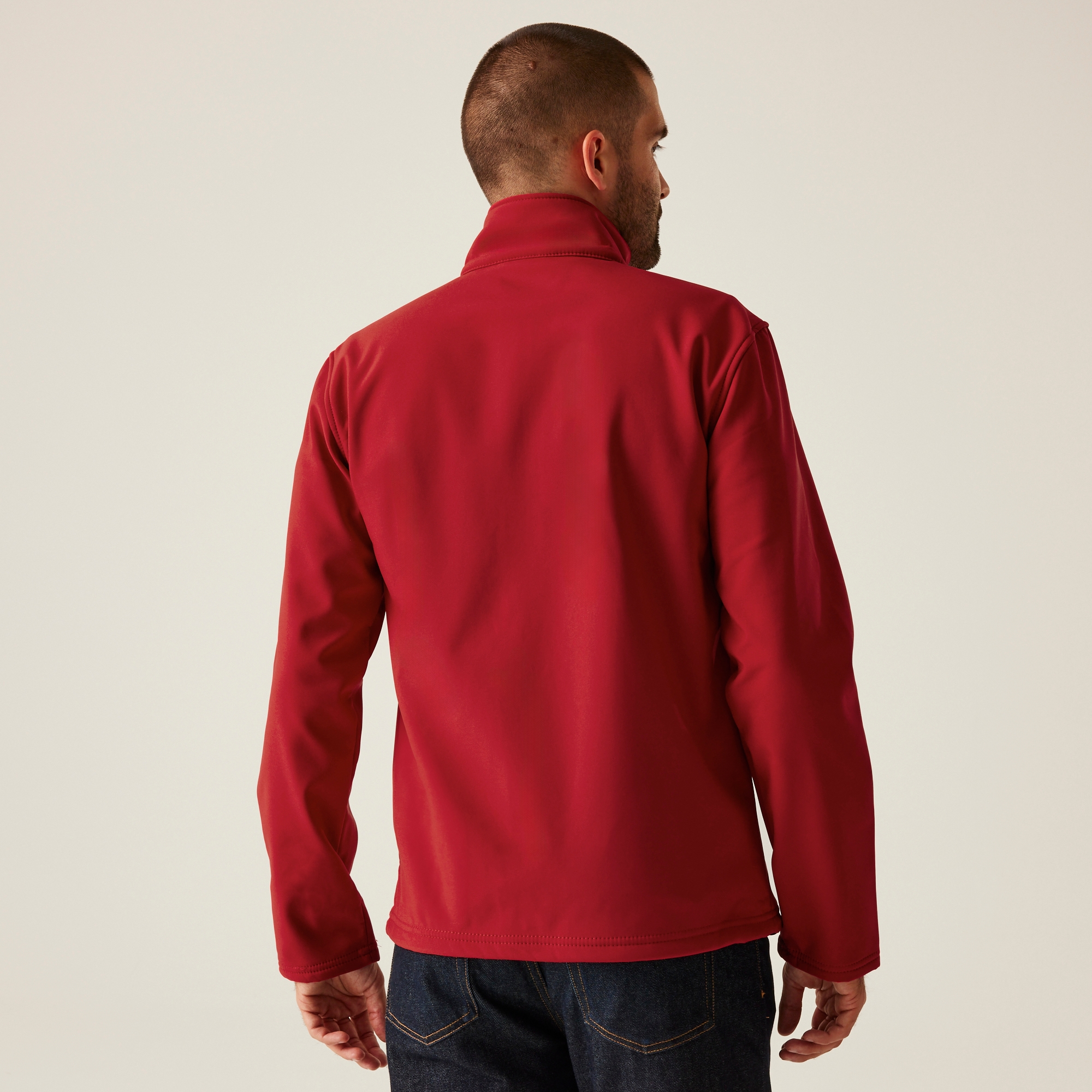 Men's Octagon II Printable 3 Layer Membrane Softshell Jacket | Classic Red Black