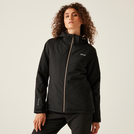 Women's Frelton Waterproof Jacket | Black Warm Taupe