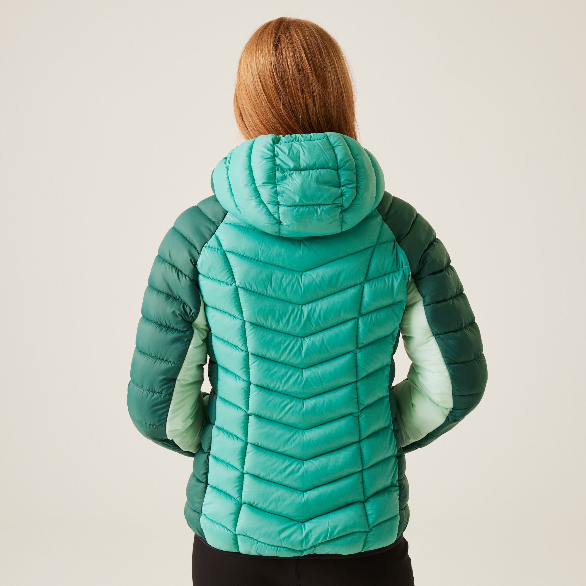Women's Dalent Quilted Hooded Jacket | Rain Forest Dusty Green