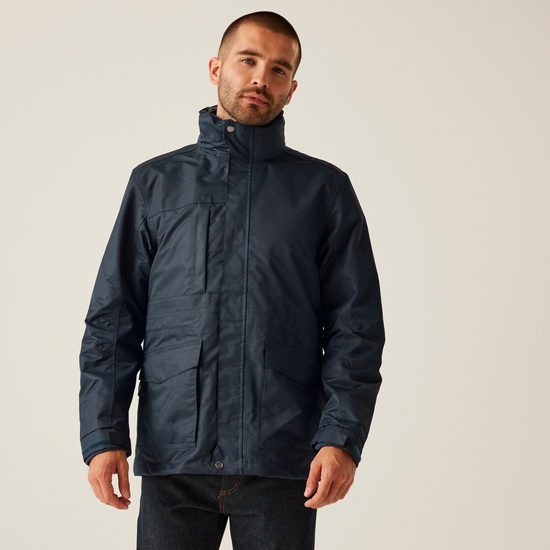 Men's Benson III Breathable Waterproof 3 in 1 Jacket | Navy