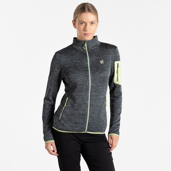Women's Torrek Mountain Zip Through Fleece | Stormy Weather & Butterfly Green