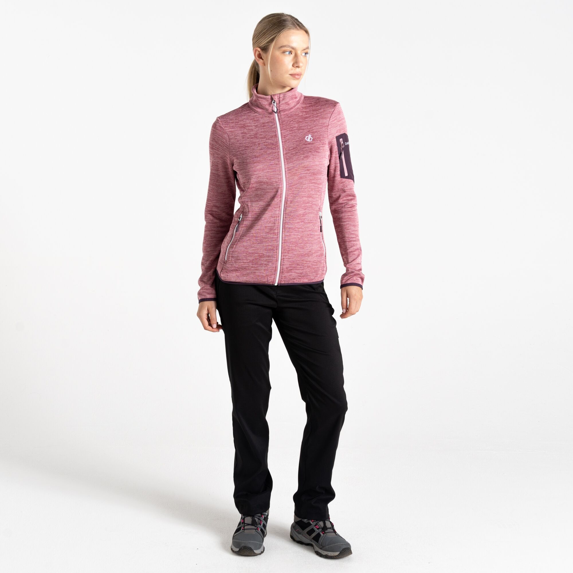 Women's Torrek Mountain Zip Through Fleece | Lilas & Deep Plum