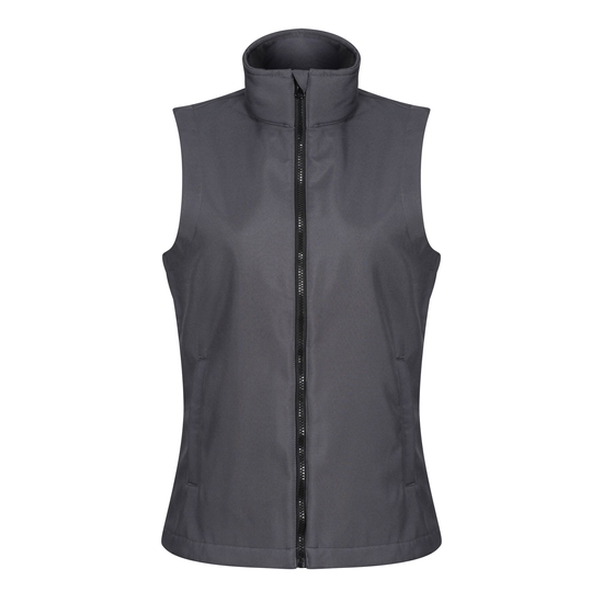 Women's Ablaze Printable Bodywarmer | Seal Grey Black