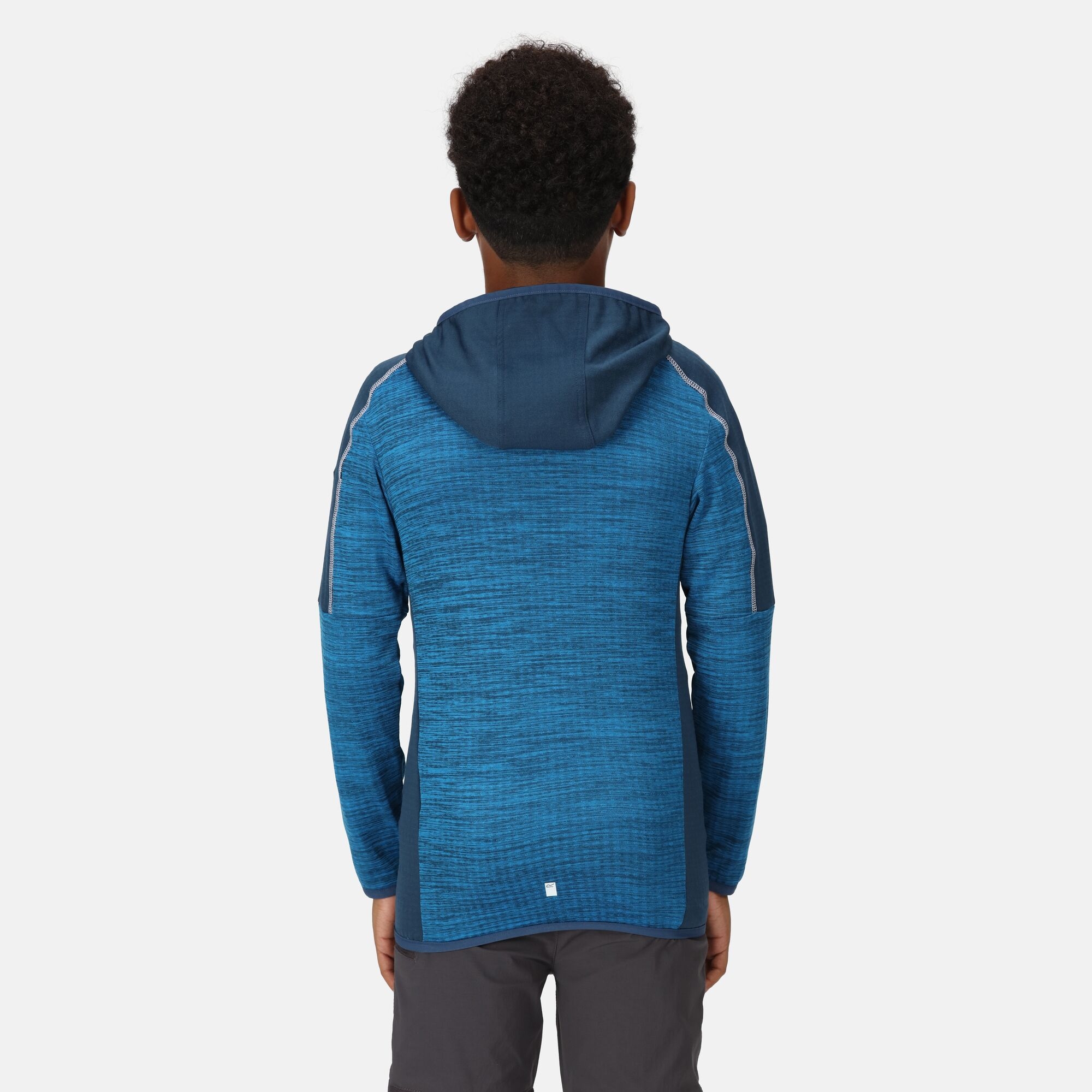 Kids' Burnton Full Zip Fleece | Indigo Blue Blue Wing