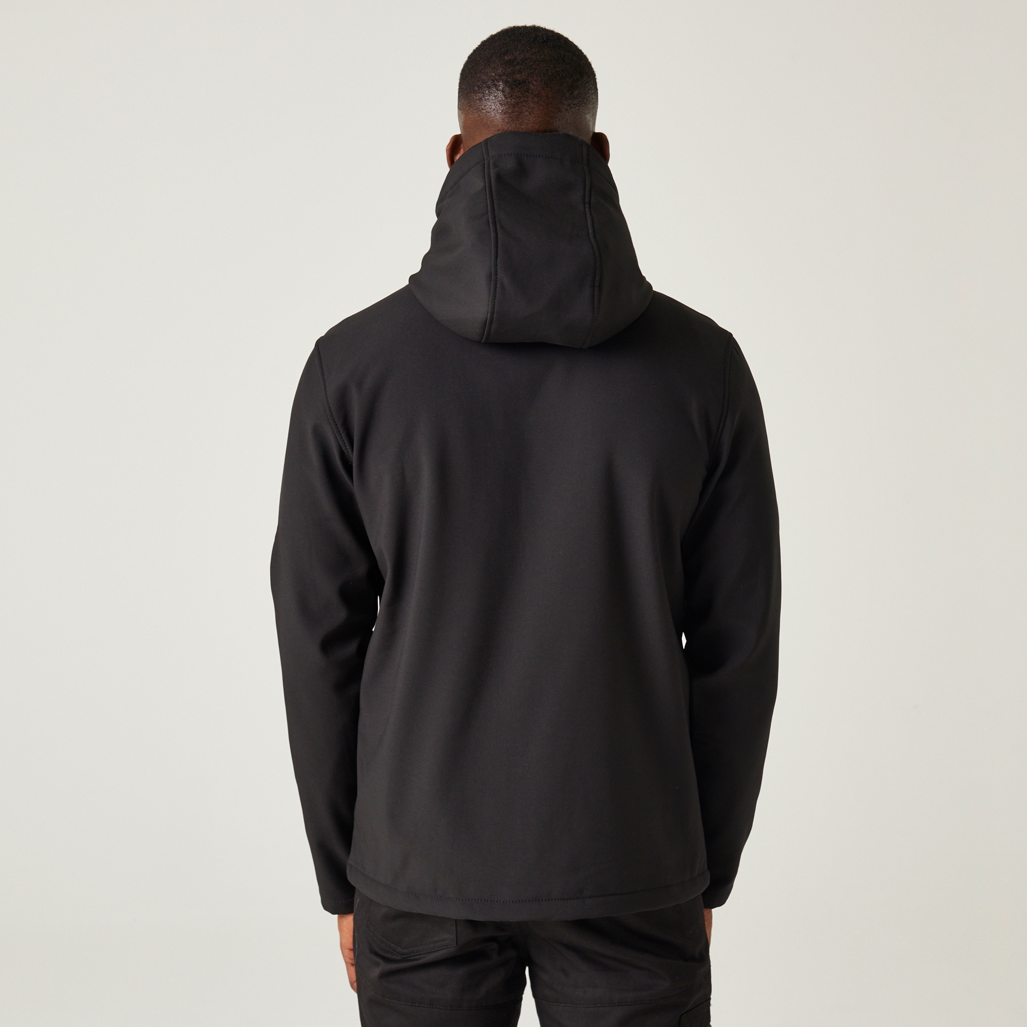 Men's Navigate 2 Layer Hooded Softshell Jacket | Black Lime Green