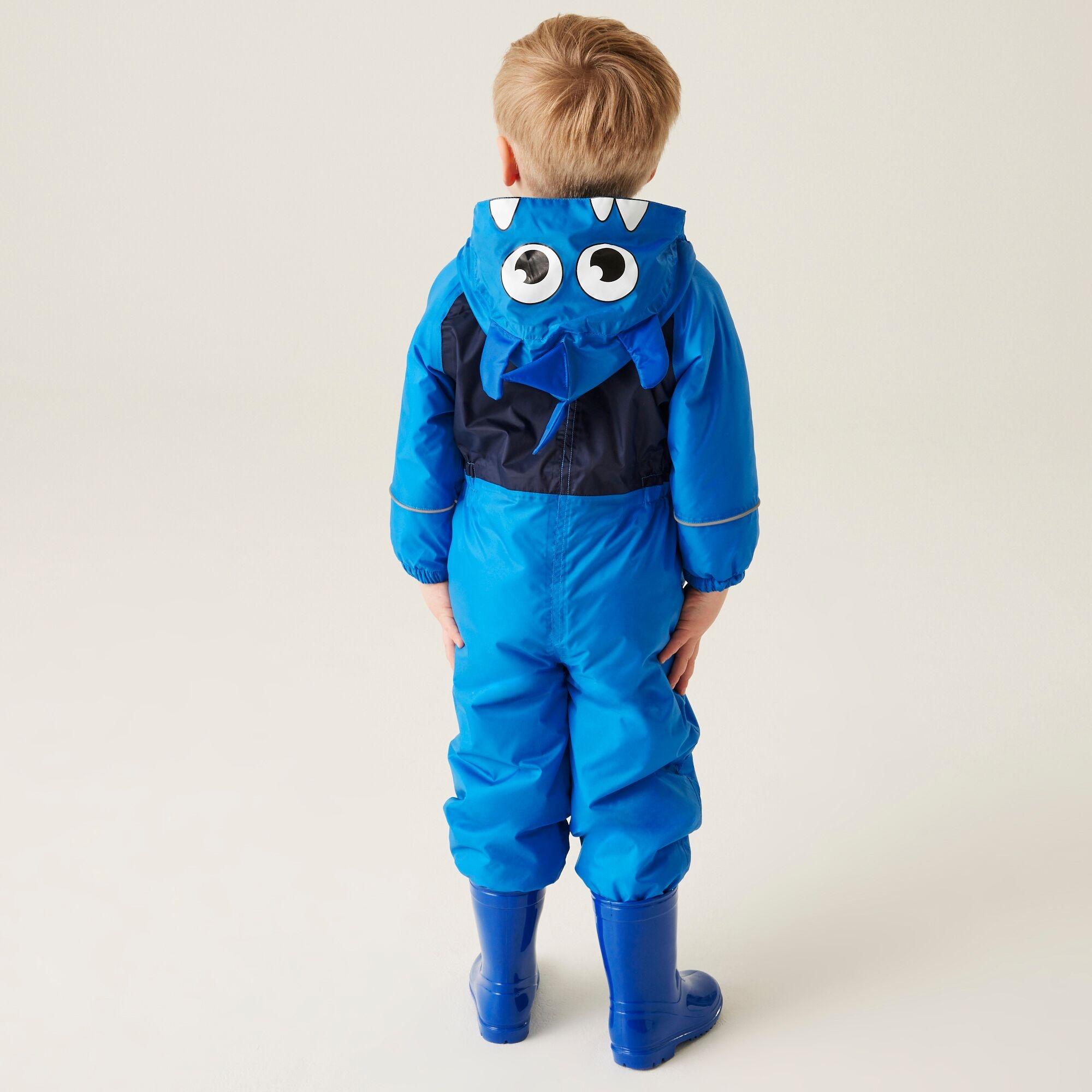 Kids' Mudplay III Waterproof Puddle Suit | Spike The Monster Hydro Blue