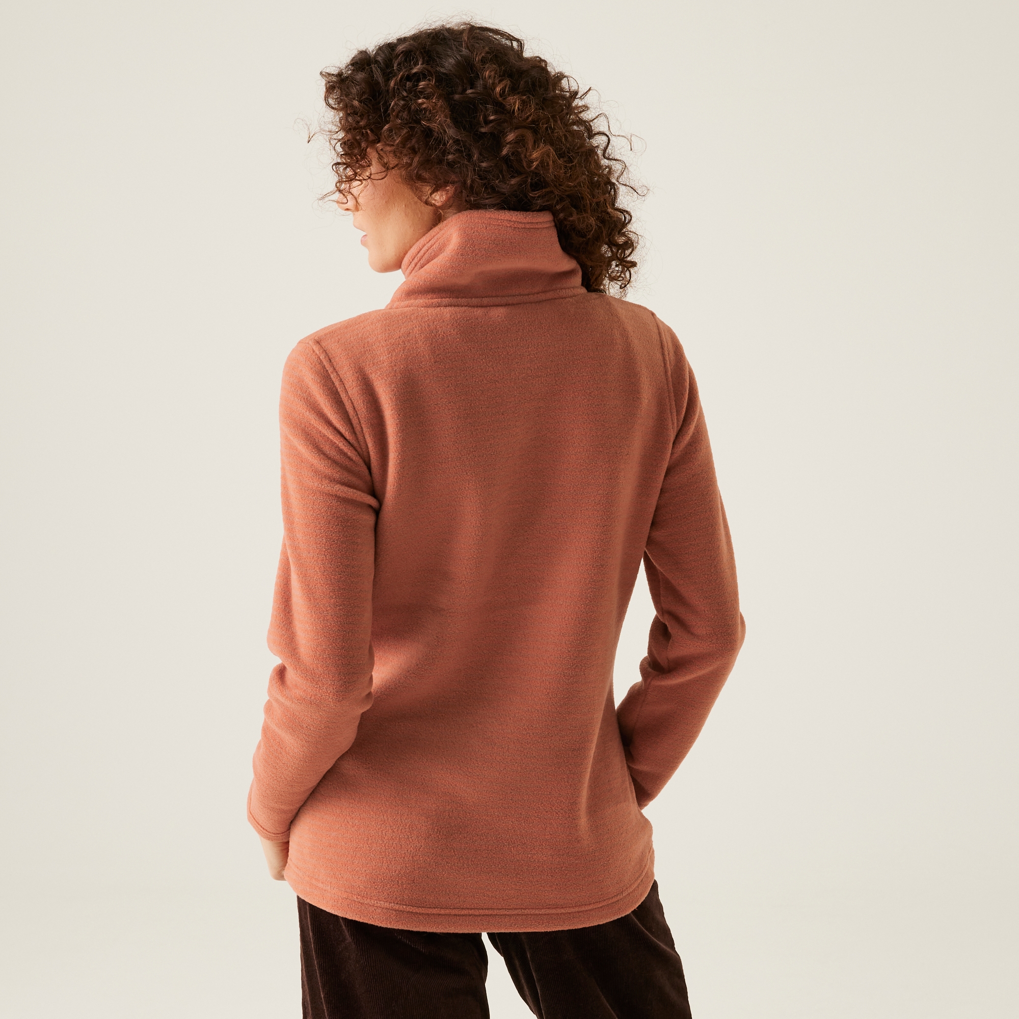 Women's Solenne Half Zip Fleece | Red Ochre Silver