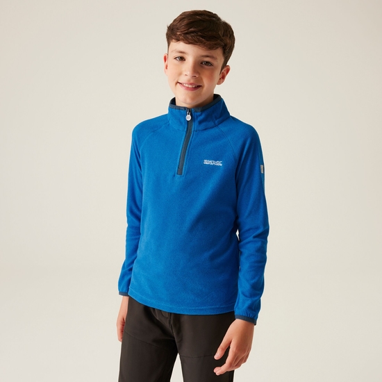 Kids' Loco Half Zip Fleece | Indigo Blue