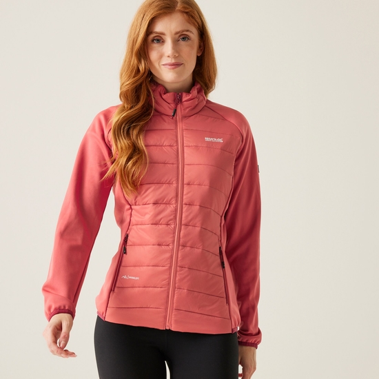 Women's Clumber V Hybrid Jacket | Mineral Red Rumba Red