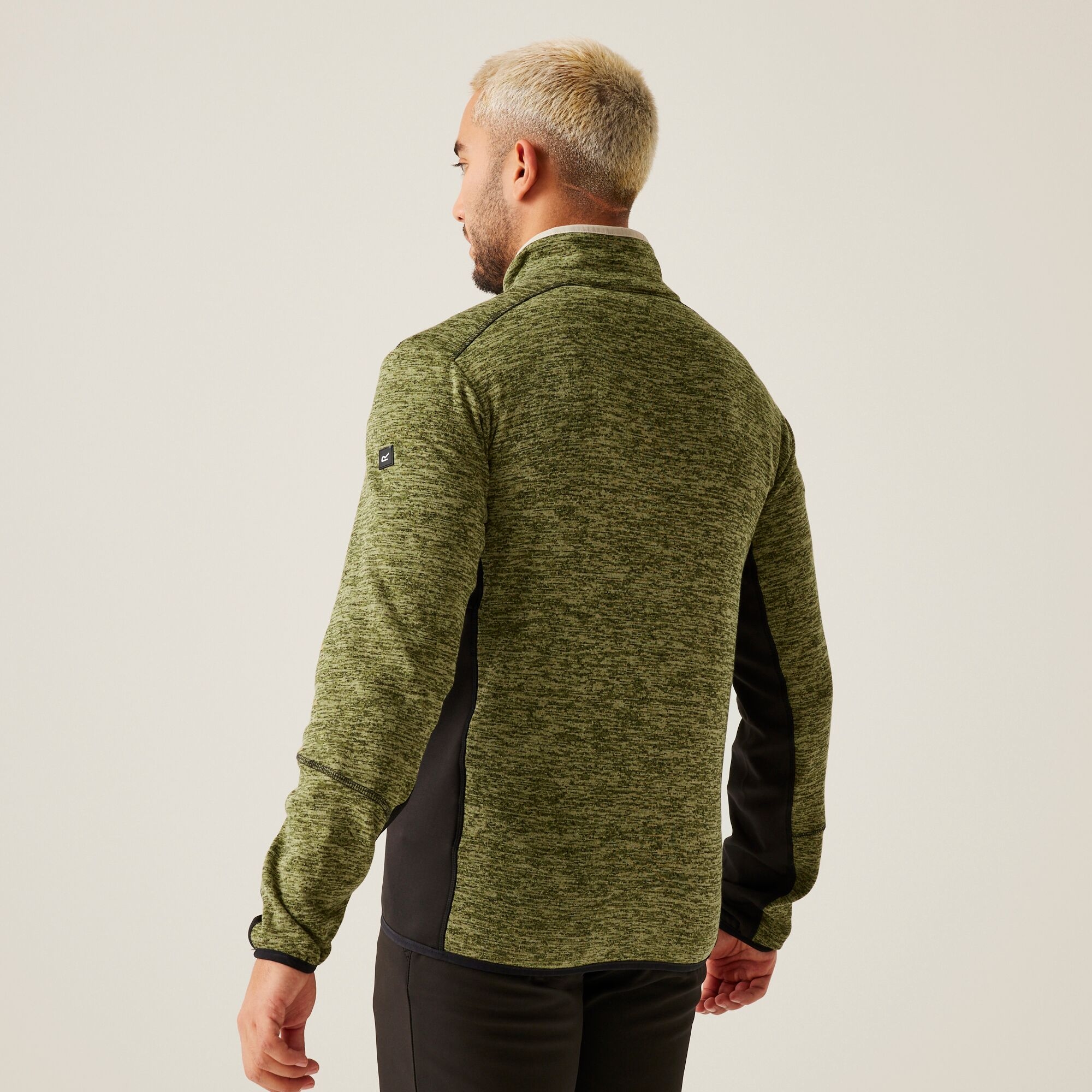 Men's Baslinn Full Zip Fleece | Nephrite Green Marl Black
