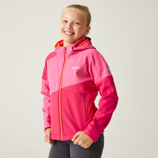 Kids' Acidity VII Softshell Jacket | Flamingo Pink Pink Potion