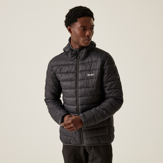 Men's Hooded Marizion Padded Jacket | Ash Red Ochre