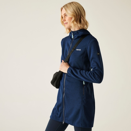 Women's Bloomfield Longline Fleece | Navy Icy Morn