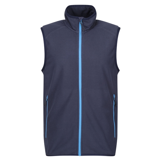 Men's Navigate Fleece Bodywarmer | Navy French Blue