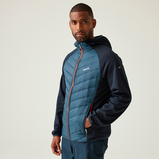 Men's Andreson VIII Hybrid Jacket | Moonlight Denim Navy Tangerine Tango