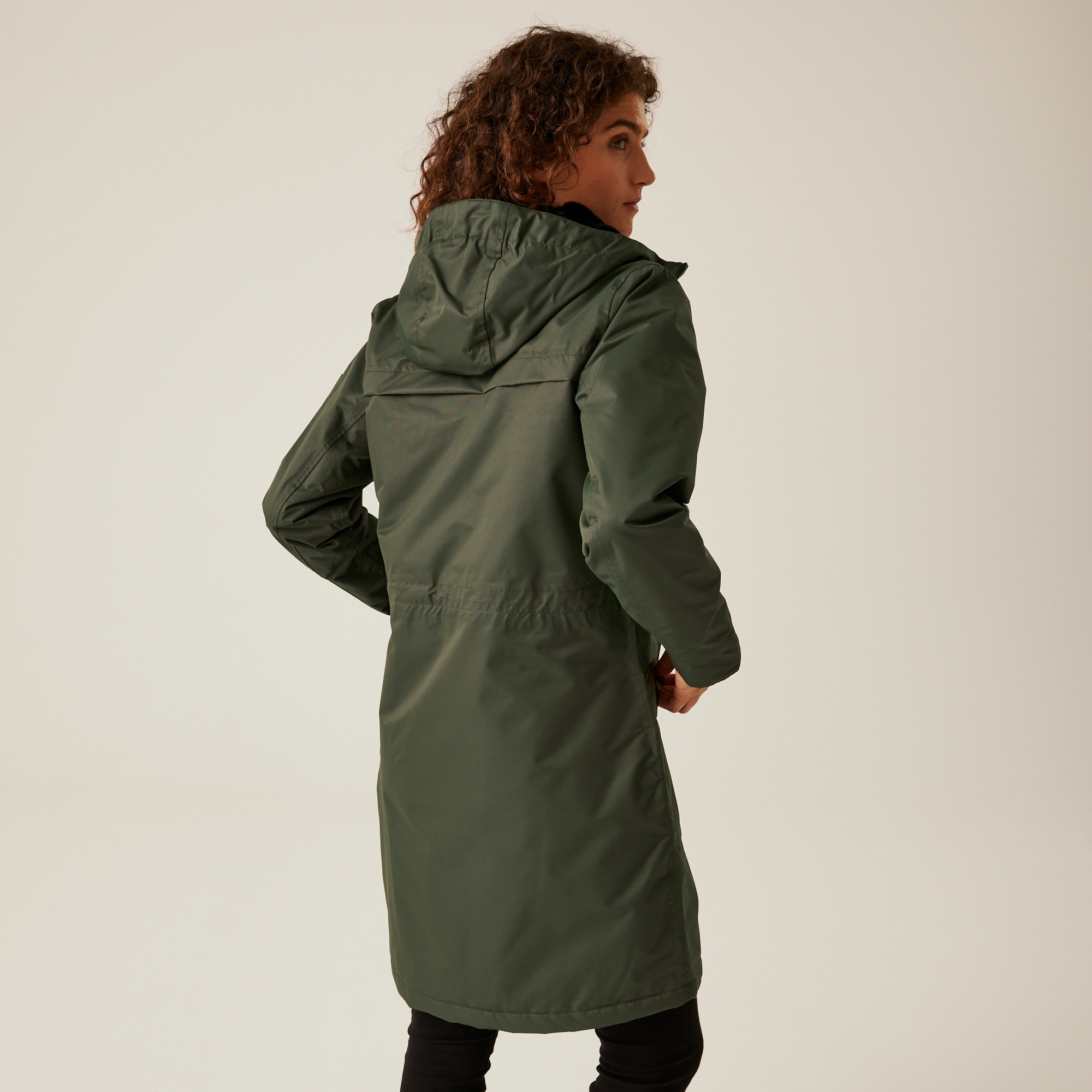 Women's Romine II Waterproof Parka Jacket | Dark Khaki Black