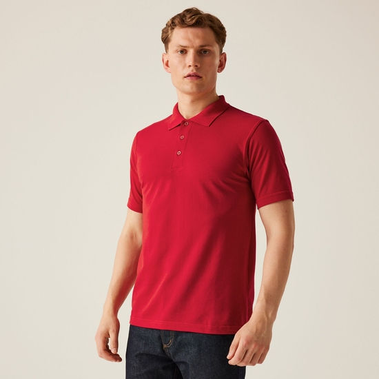 Men's 65/35 SS Polo Top | Classic Red