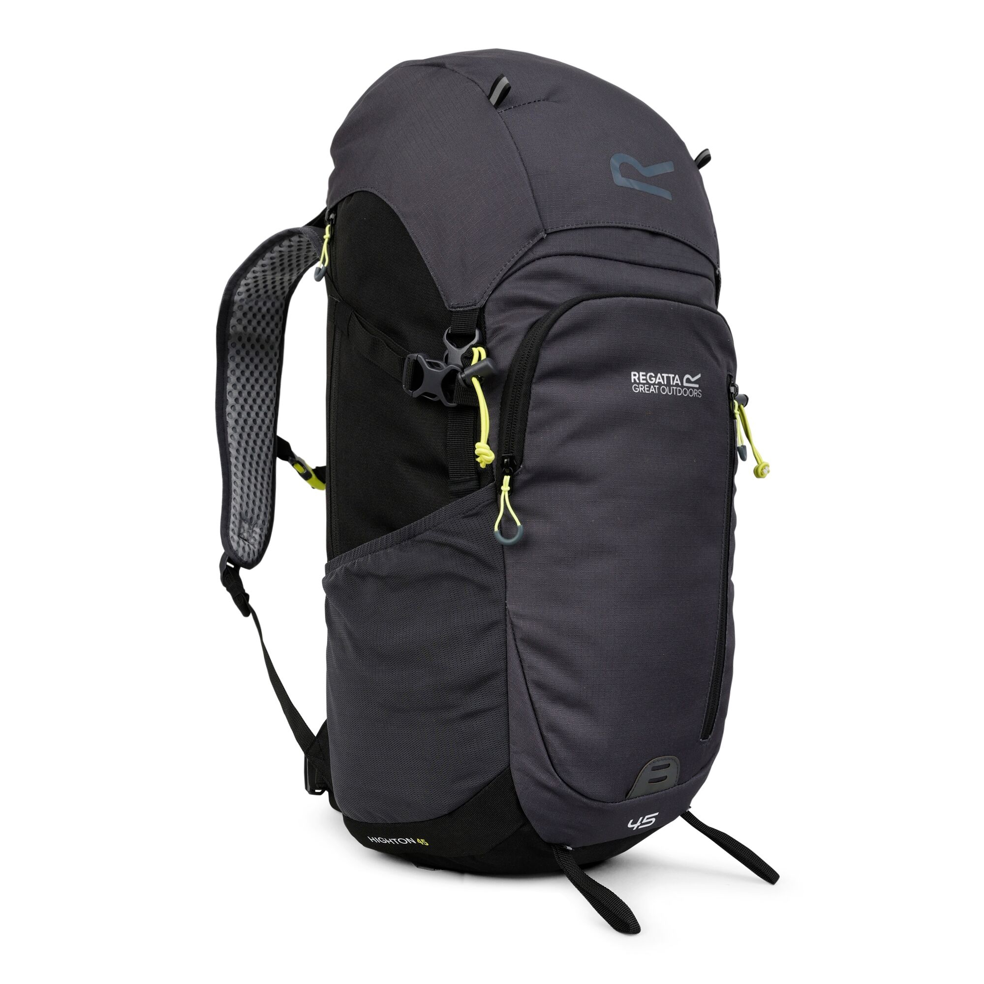 Highton V2 45L Backpack | Black Seal Grey