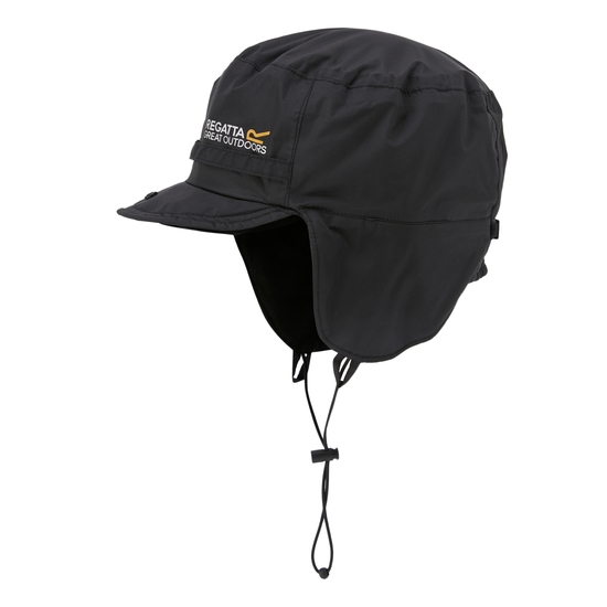 Men's Padded Igniter Waterproof Trapper Hat | Black